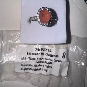 “Shimmer Me Gorgeous” Natural Fusion Sunrise Orange Quartz Bomb Party RBP2714